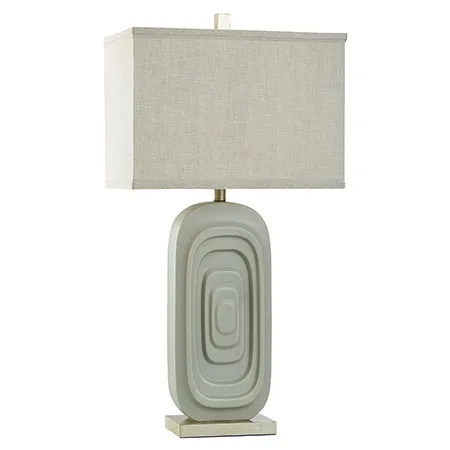 AUSTIN ALLEN JAMES | GREY CLOUD | CERAMIC TABLE LAMP | 33IN