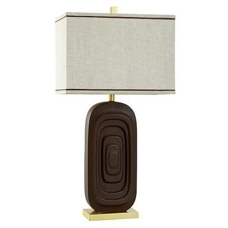 AUSTIN ALLEN JAMES | ESPRESSO BEAN | CERAMIC TABLE LAMP | 33IN